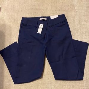 LOFT Navy Pant. Size 0 Petite. NWT